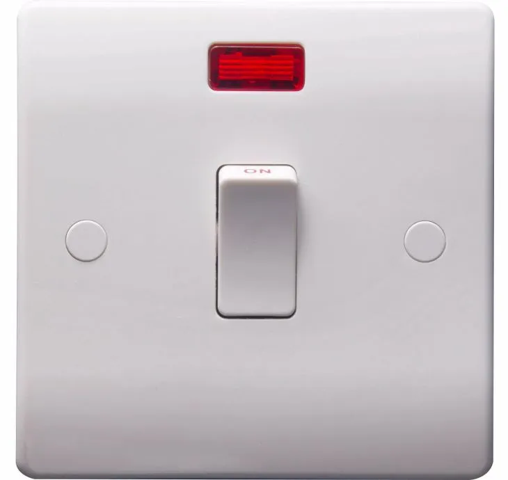 Переключатель DP на 20 А с переключателем неонового водонагревателя