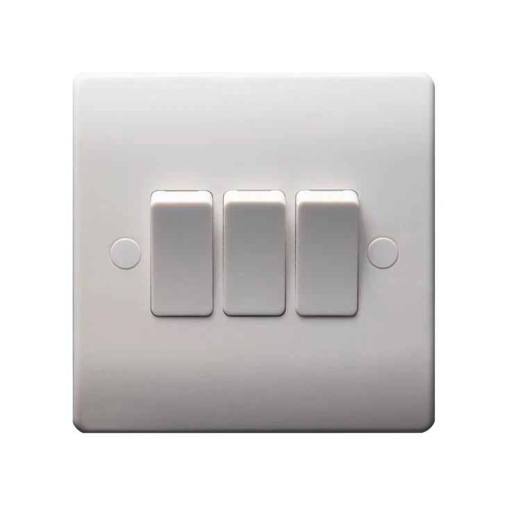 Британский стандарт 10A 3 Gang 2 Way Light Switch